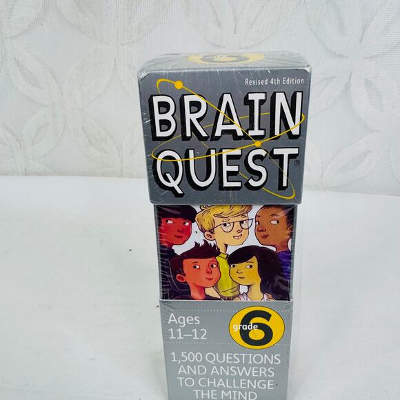 5 for $25| Brain Quest Revised 4th Edition Ages 11-12 Grade 6 Sealed new - Picture 4 of 5